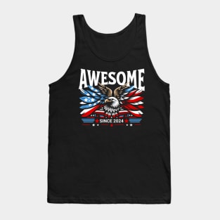 Awesome Since 2024 - Patriotic American Eagle Tank Top